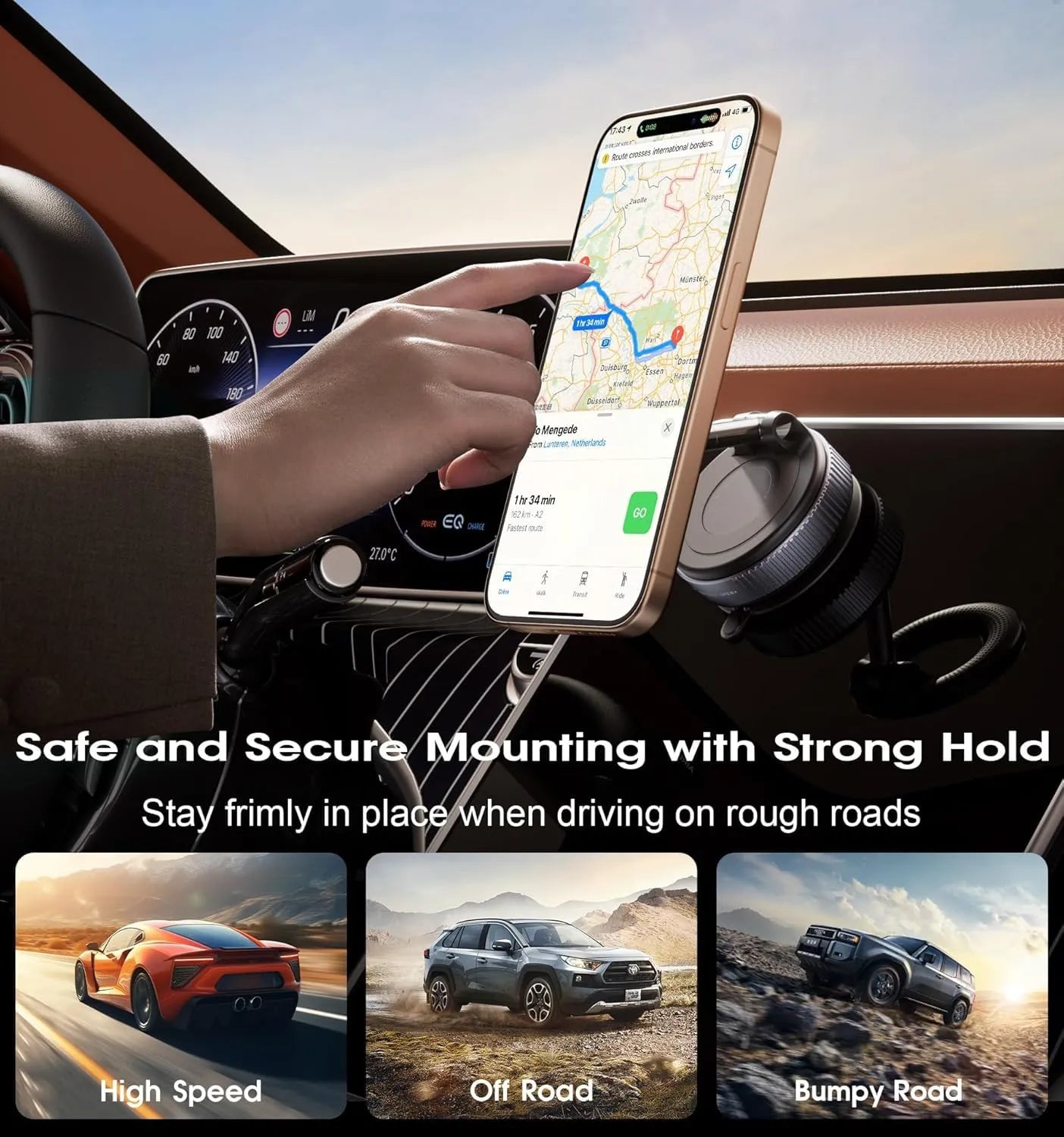 Magnetic Vacuum Phone Mount