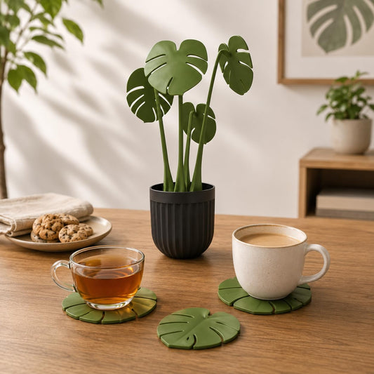 Magnetic Leaf Coaster Set