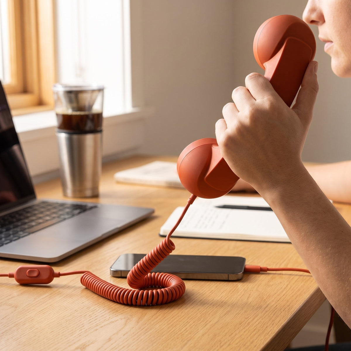 Retro Phone Headset USB-C