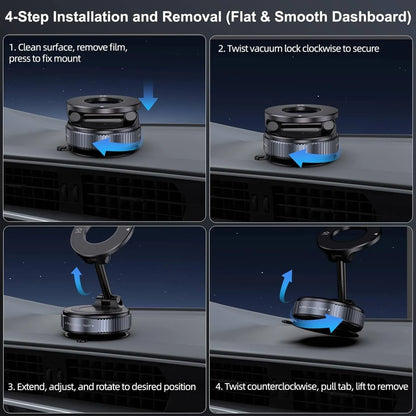 Magnetic Vacuum Phone Mount