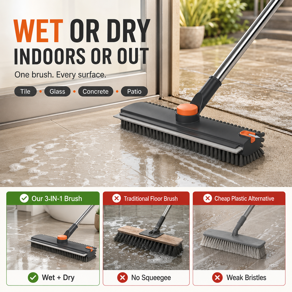 3-in-1 Floor Scrub